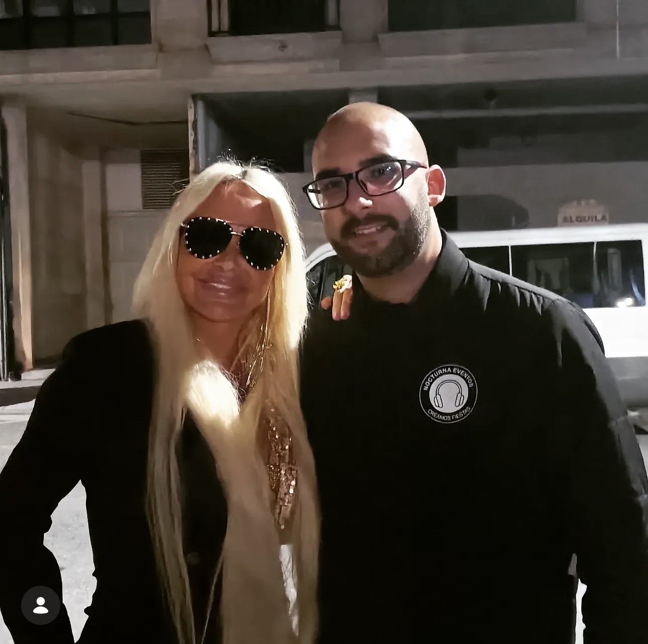Adrián Mallo con Leticia Sabater