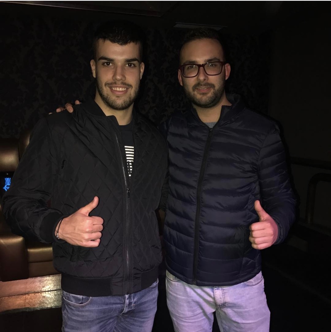 Adrián Mallo con Pol Badia