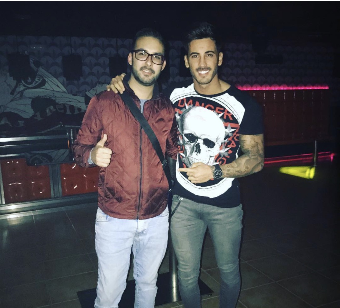 Adrián Mallo con Iván González